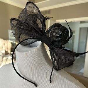 Black headband Facinator for Kentucky Derby
